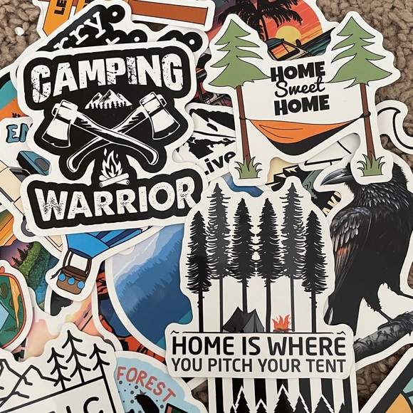 30‎ Travel Outdoors Themed Stickers - Picture 3 of 3